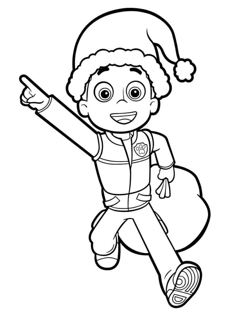 Ryder Paw Patrol Coloring Page