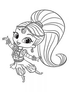 shimmer and shine coloring pages  best coloring pages for