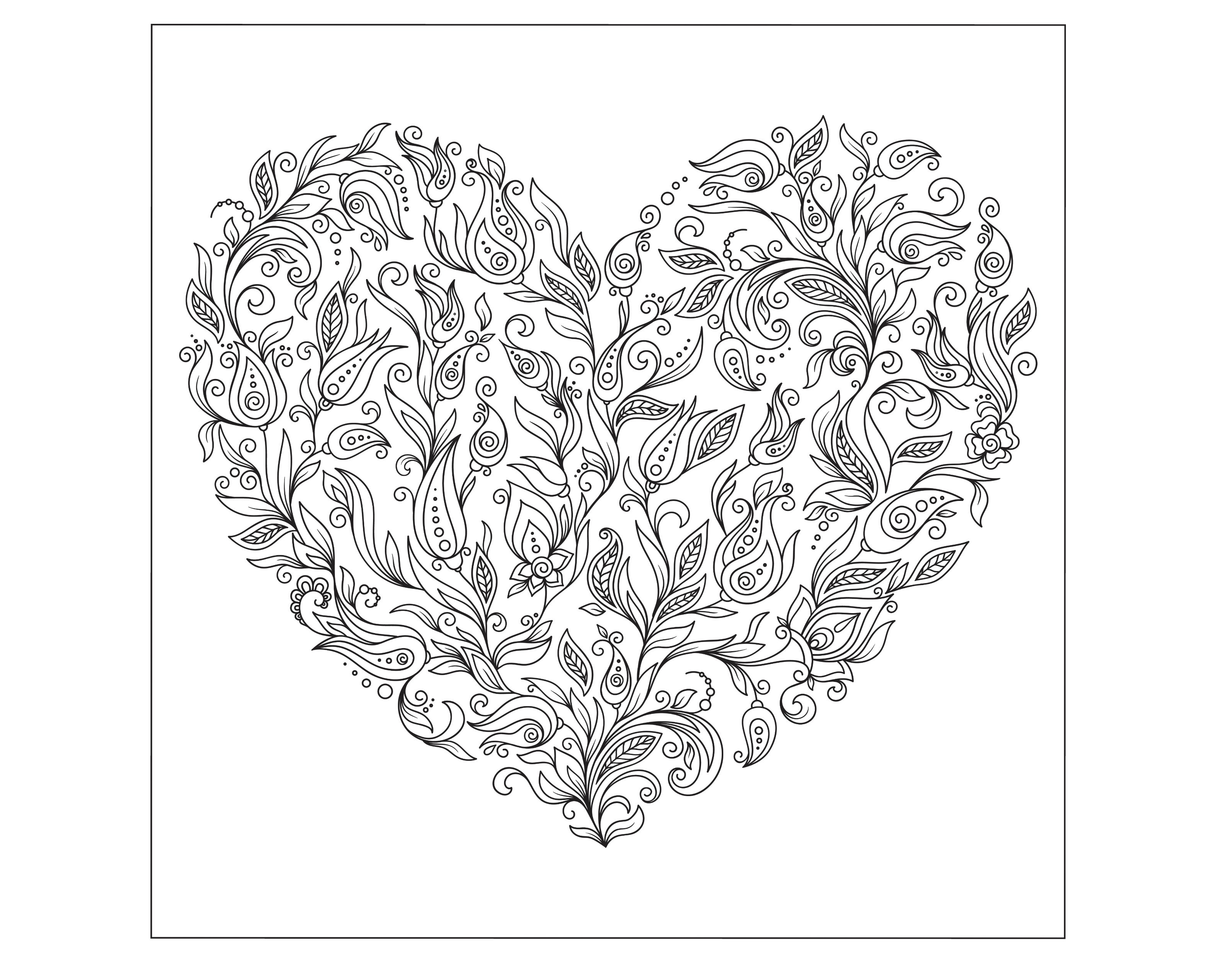 Valentines Day Coloring Pages For Adults Best Coloring Pages For Kids