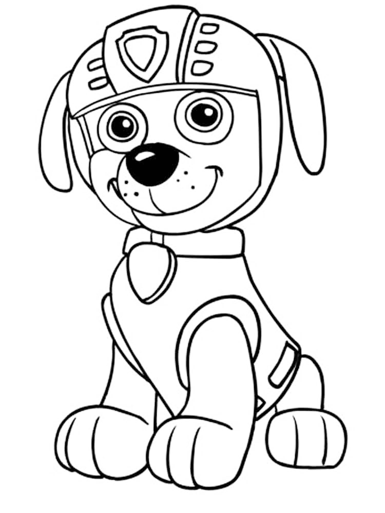 Zuma Paw Patrol Coloring Page