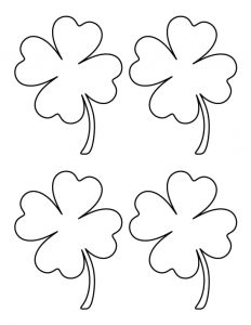 Four Leaf Clover Coloring Pages - Best Coloring Pages For Kids