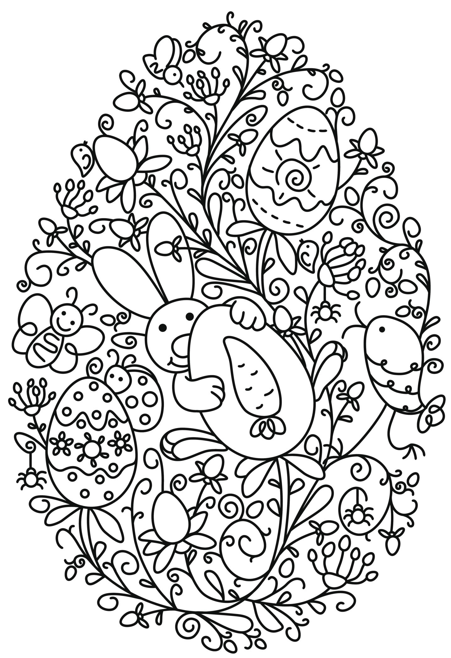 Download Easter Coloring Pages for Adults - Best Coloring Pages For ...