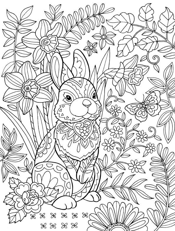 Free Easter Coloring Pages For Adults