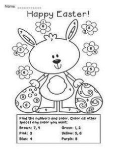 Easter Color by Numbers - Best Coloring Pages For Kids