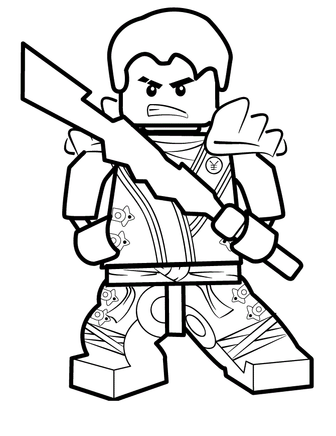 Kai Lego Ninjago Coloring Page