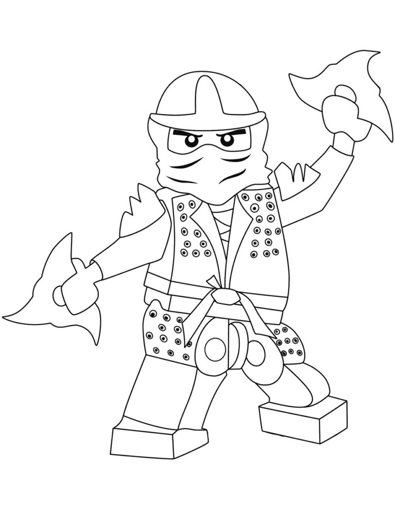 Zane Lego Ninjago Coloring Page