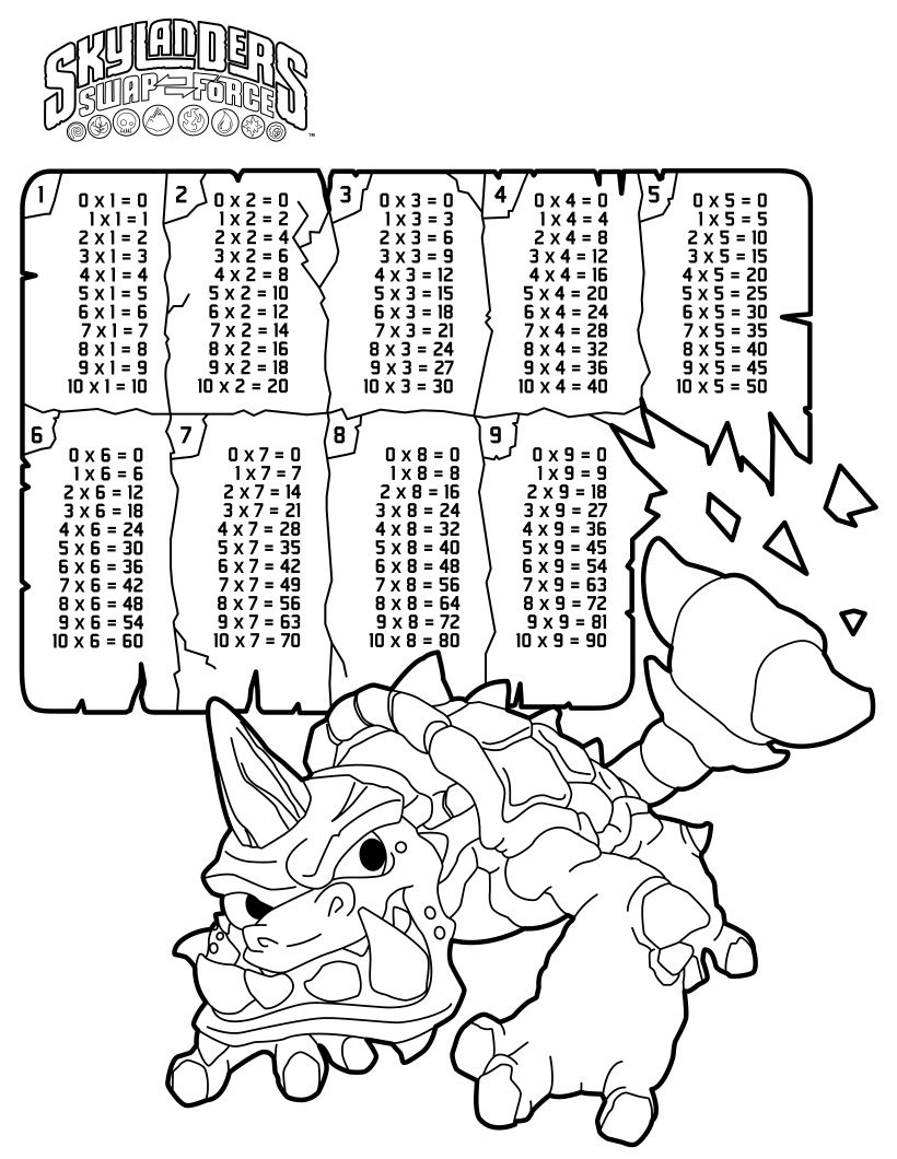 136 Animal Multiplication Coloring Pages for Kids