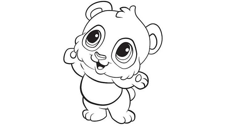 anime panda coloring pages