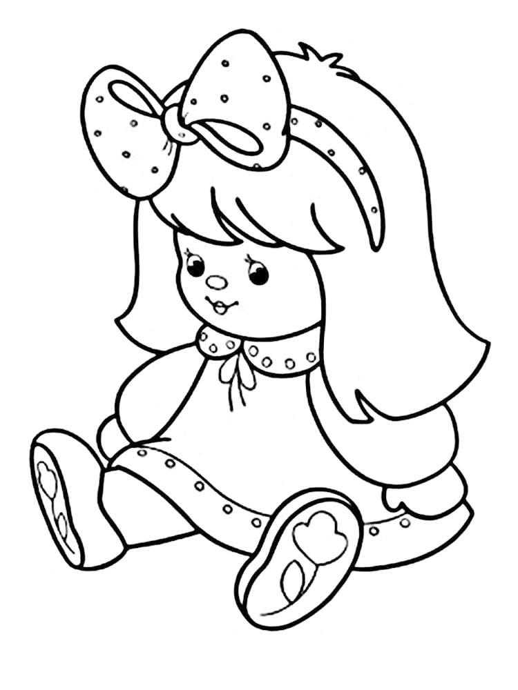 Cute Babydoll Coloring Page