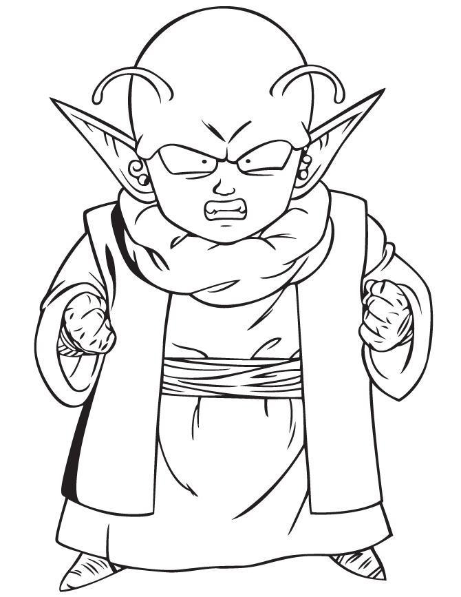 Gotenks, Vegeta, Songoku, Piccolo and Songohan Coloring Pages - Free  Printable Coloring Pages