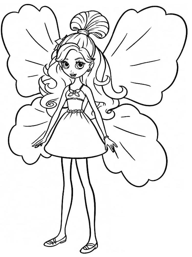 Kawaii Fairy Coloring Page