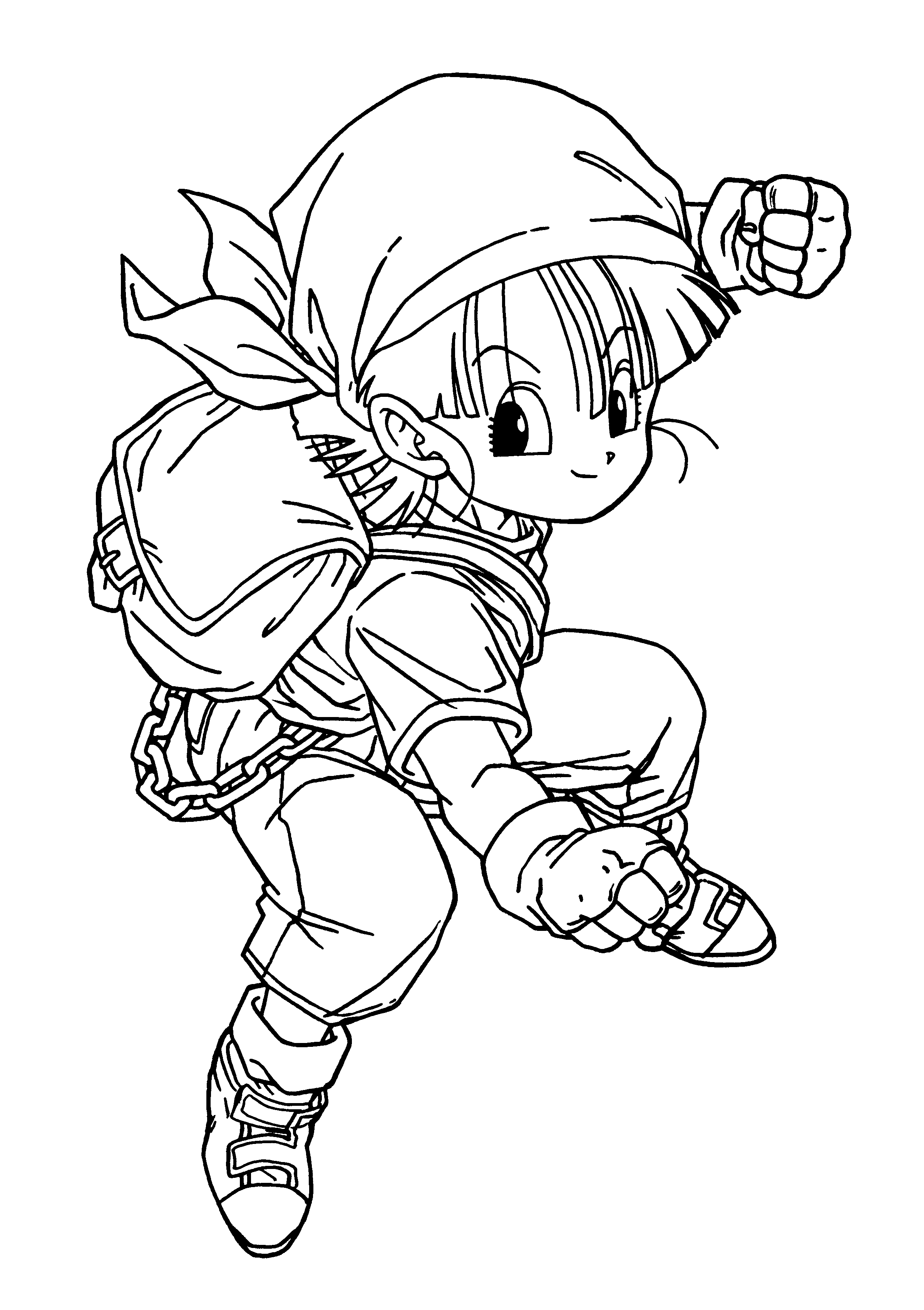 Simple Dragon Ball Z Coloring Pages 