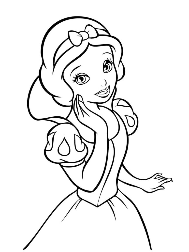 Pretty Snow White Coloring Page