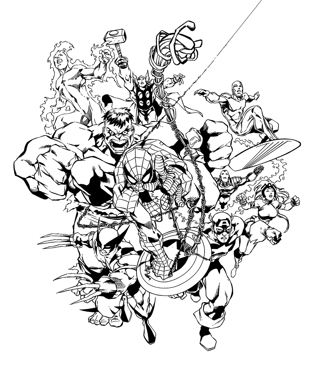 973 Animal Free Marvel Comics Coloring Pages 