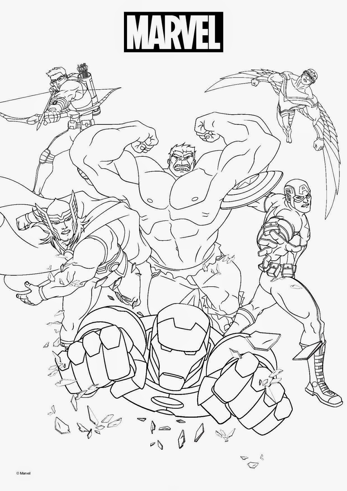 Marvel Superhero Coloring Pages Printable Coloring Pages
