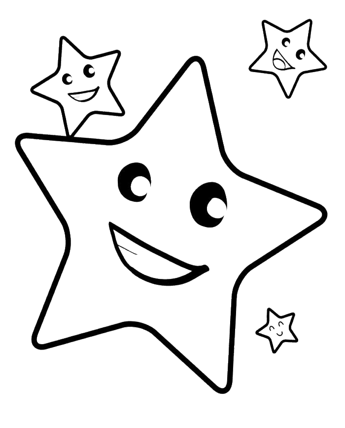 Simple Star Coloring Page