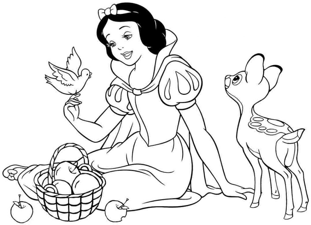 Snow White Coloring Image