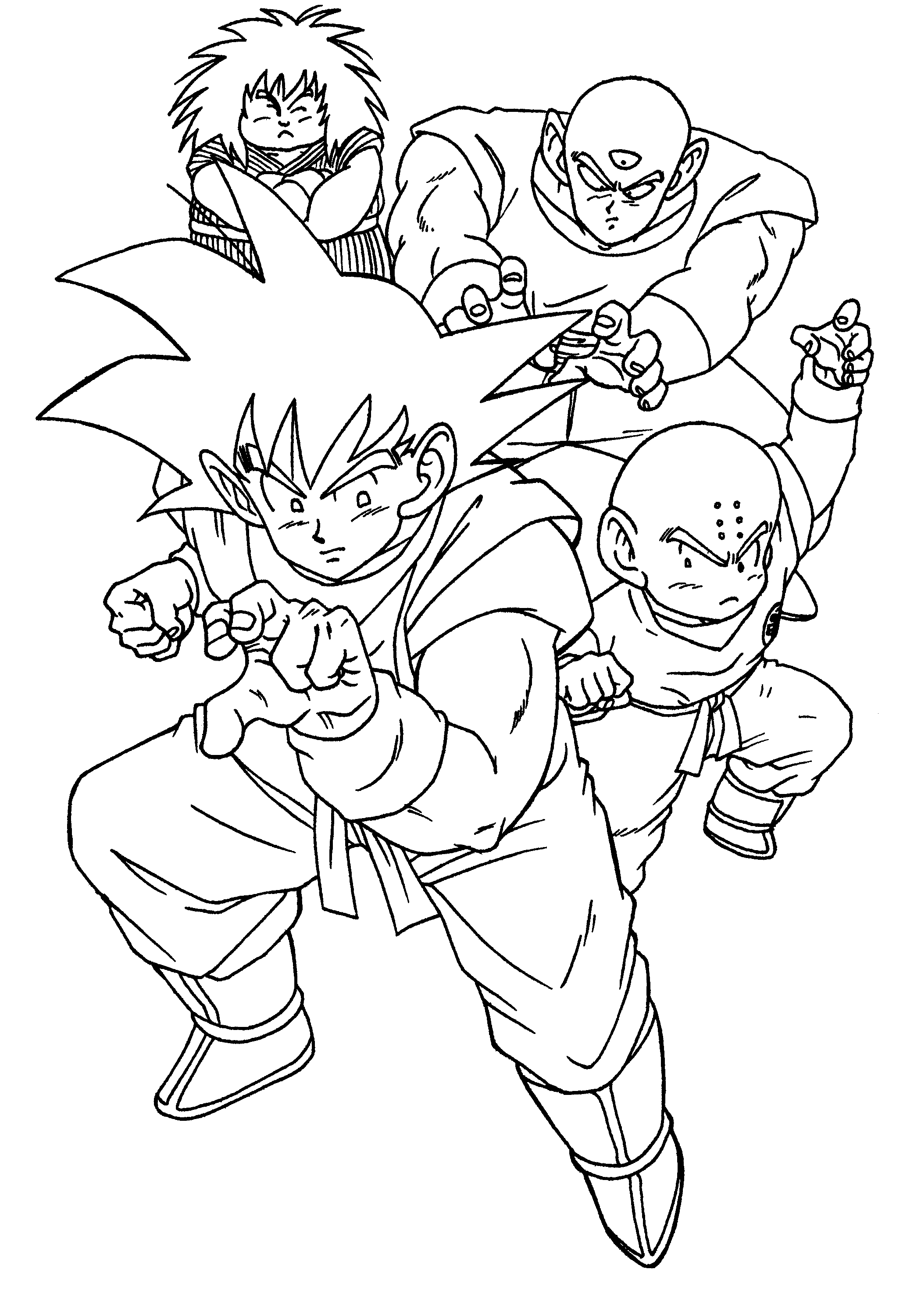 767 Simple Dbz Characters Coloring Pages 