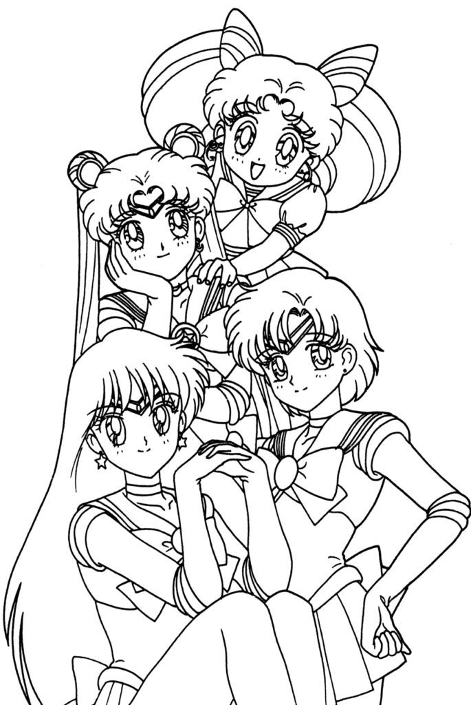 Anime Coloring Book - Etsy