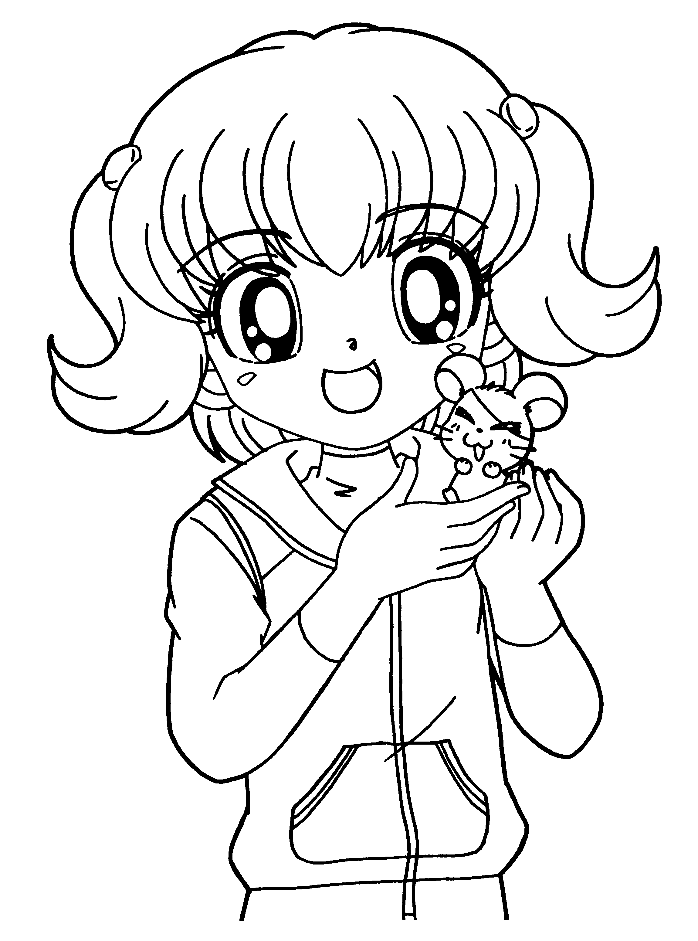 Printable Coloring Pages Anime - Customize and Print