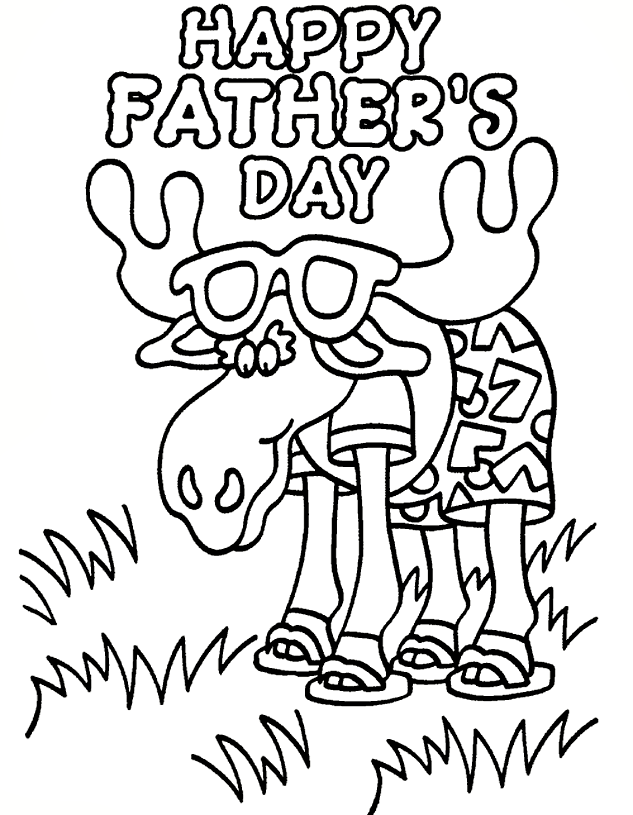 Printable Coloring Sheet Free Fathers Day Coloring Pages