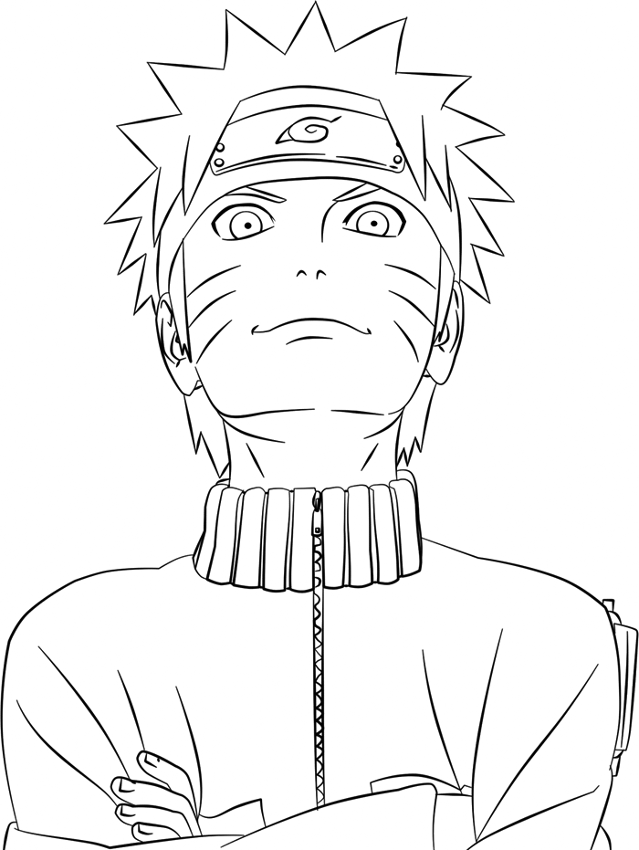 Naruto Anime Coloring Page