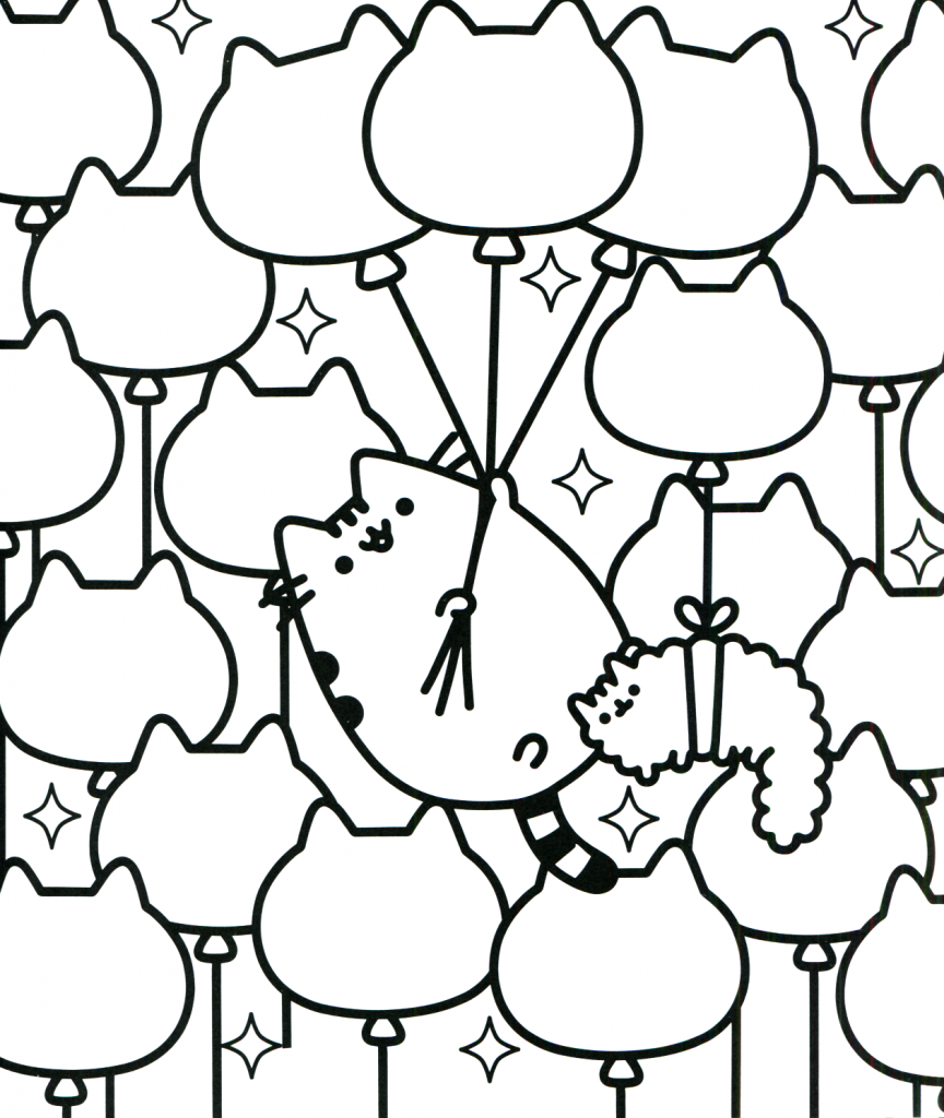 Pusheen Coloring  Pages  Best Coloring  Pages  For Kids