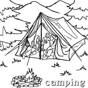 Camping Coloring Pages - Best Coloring Pages For Kids