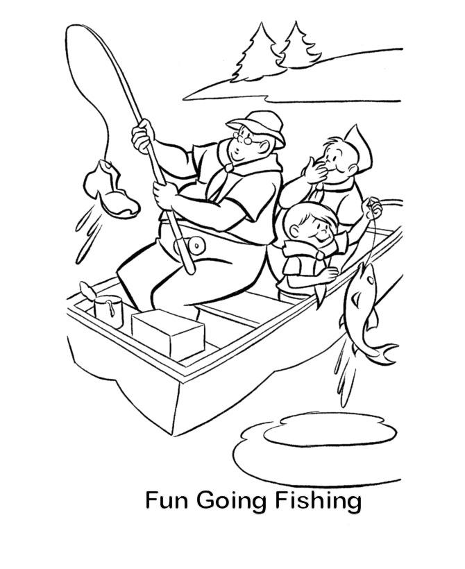 biblical fishing boat coloring pages