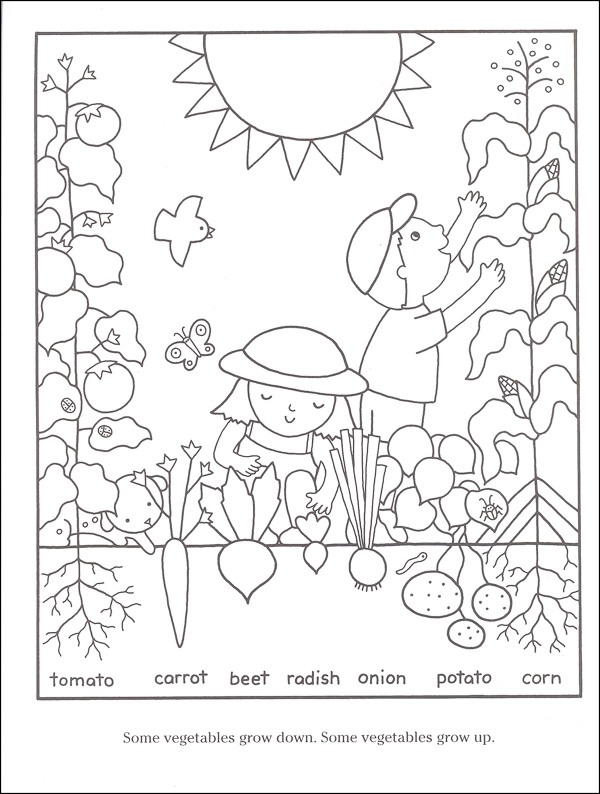 Gardening Coloring Pages Free Printable