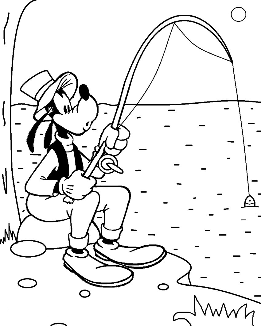 fishing lure coloring page