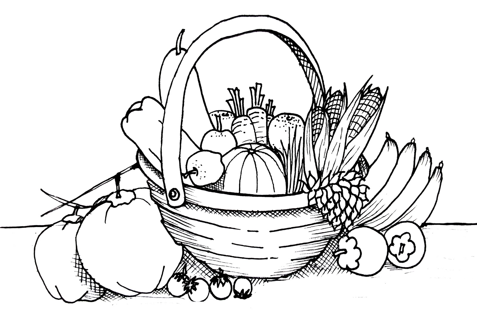 Coloring Pages For Vegetables
