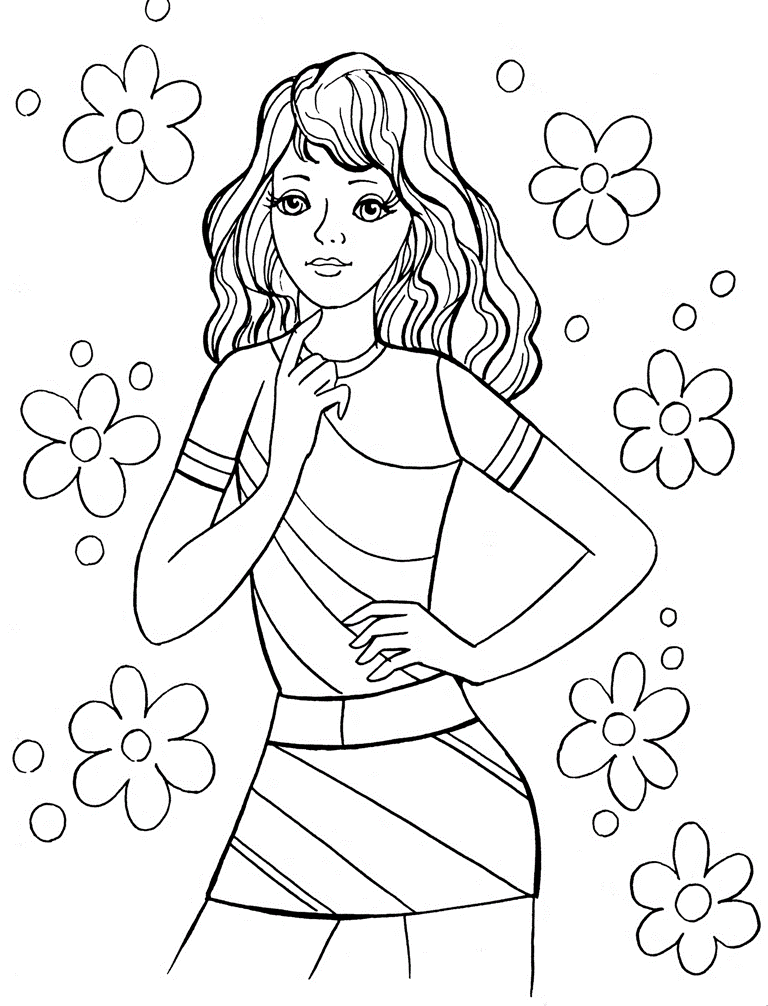 coloring pages for girls best coloring pages for kids - hard coloring ...