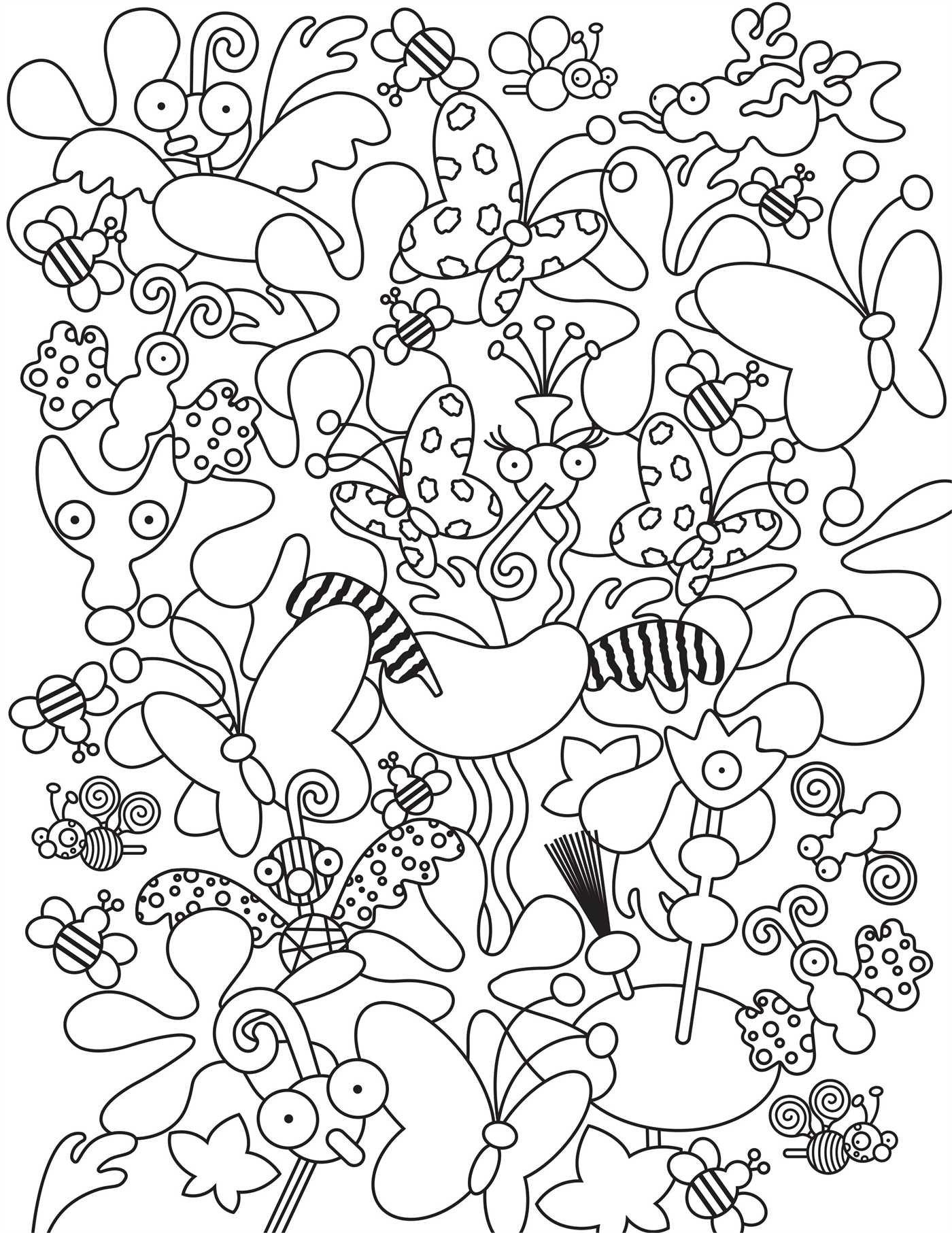 New Doodle Coloring Pages for Adult