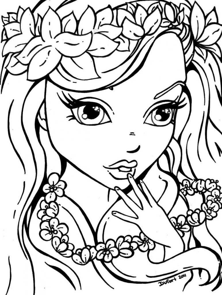 Girls Printable Coloring Pages 2