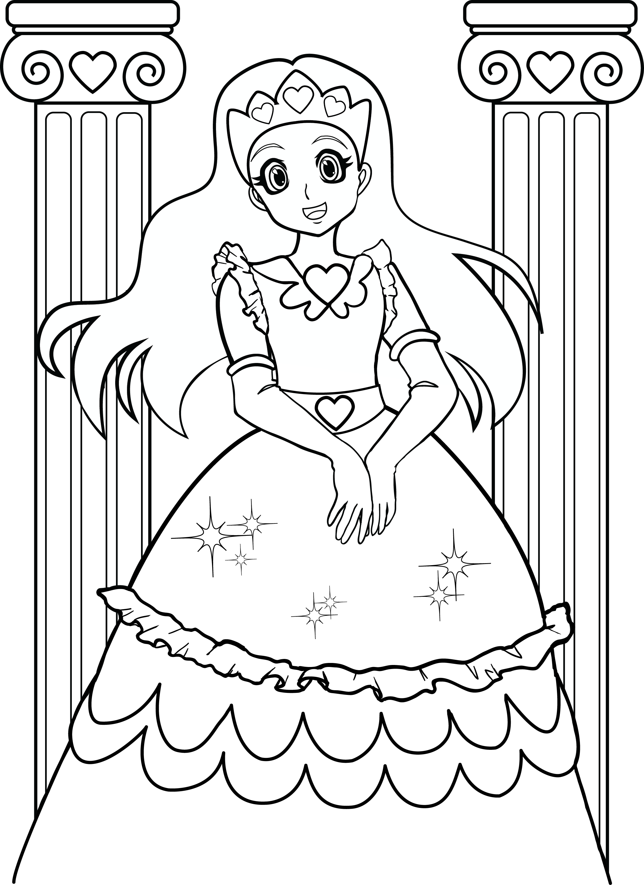 cute coloring pages for girls people