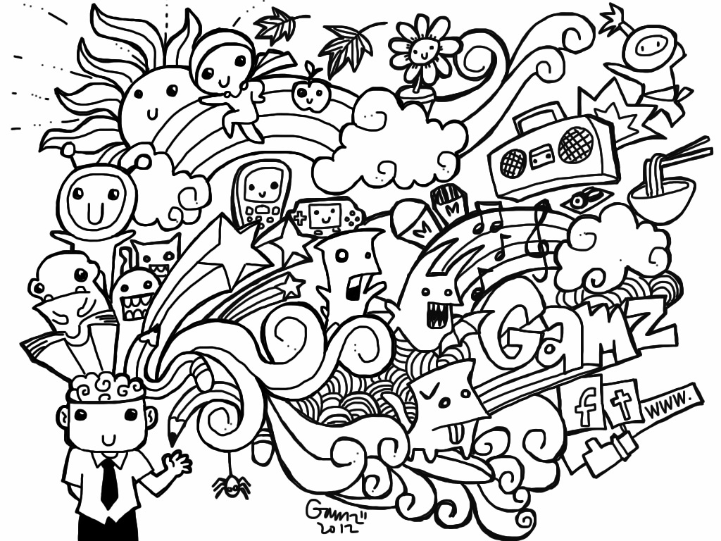 Doodle Coloring Pages Best Coloring Pages For Kids