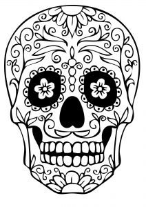 Sugar Skull Coloring Pages - Best Coloring Pages For Kids