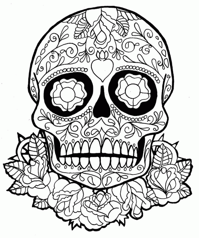 Download Sugar Skull Coloring Pages - Best Coloring Pages For Kids