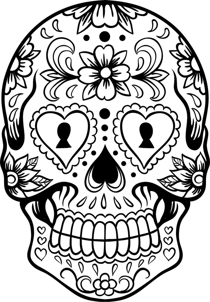 Download Skull Coloring Pages For Adults Best Coloring Pages For Kids