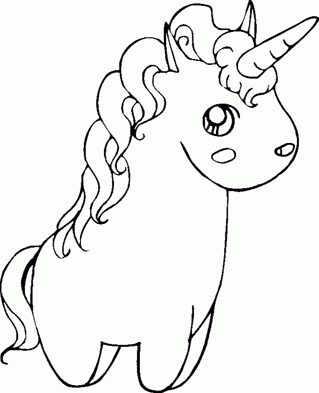 Unicorn Coloring Page For Girls