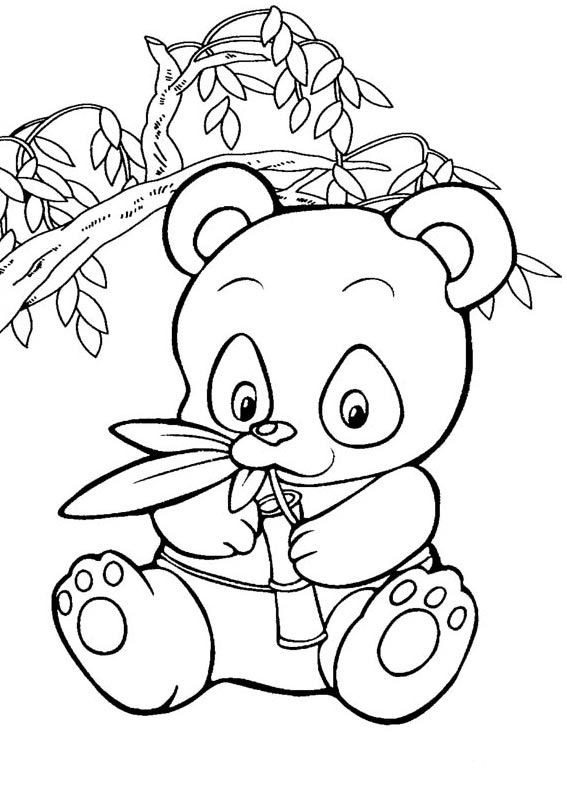 free panda bear coloring pages for kids