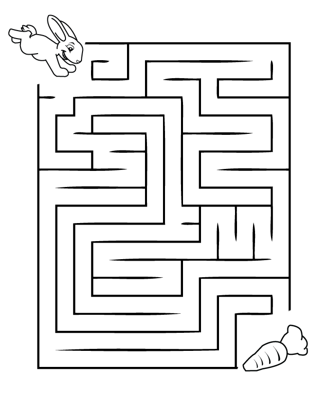 Easy Mazes Printable Mazes for Kids Best Coloring