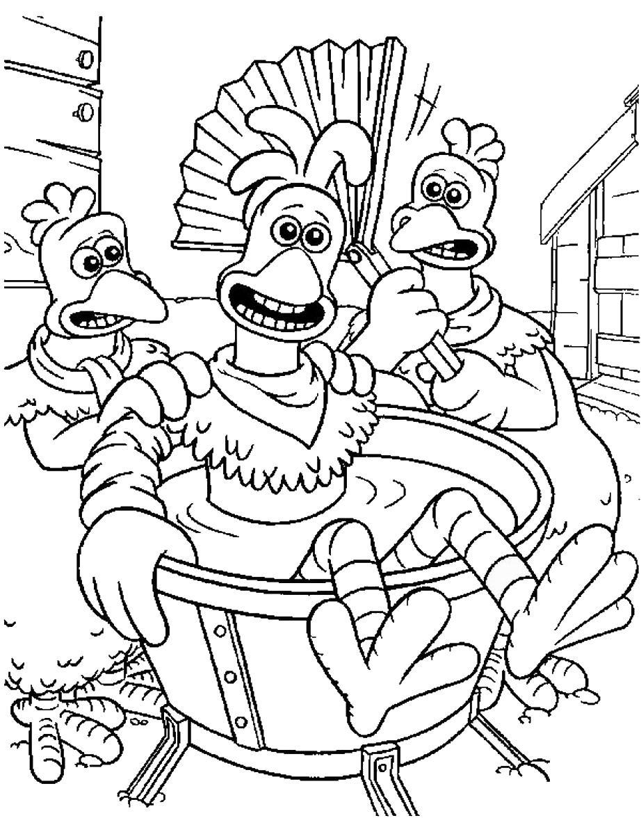 Chicken Food Coloring Pages
