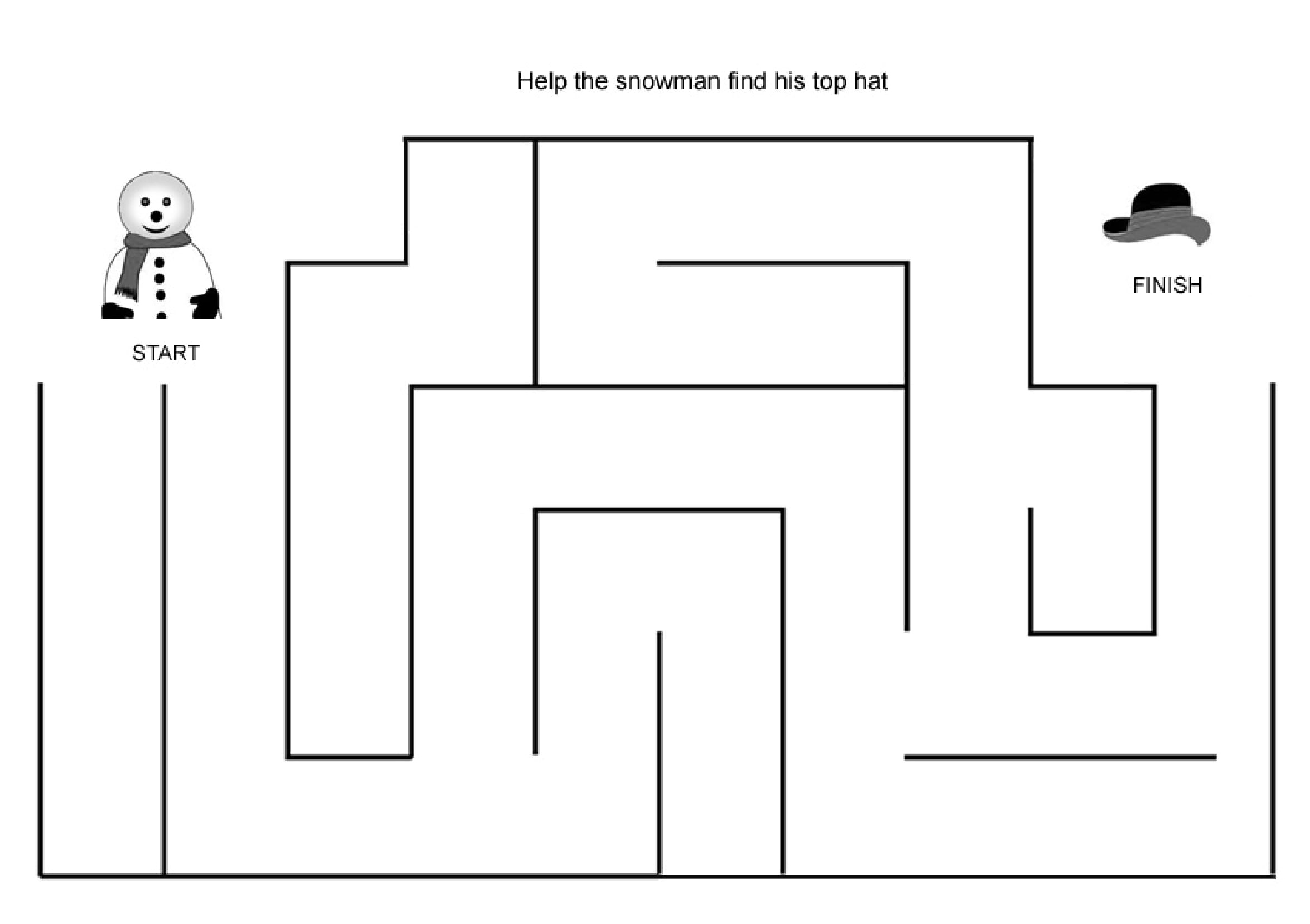 Easy Mazes. Printable Mazes for Kids. - Best Coloring Pages For Kids