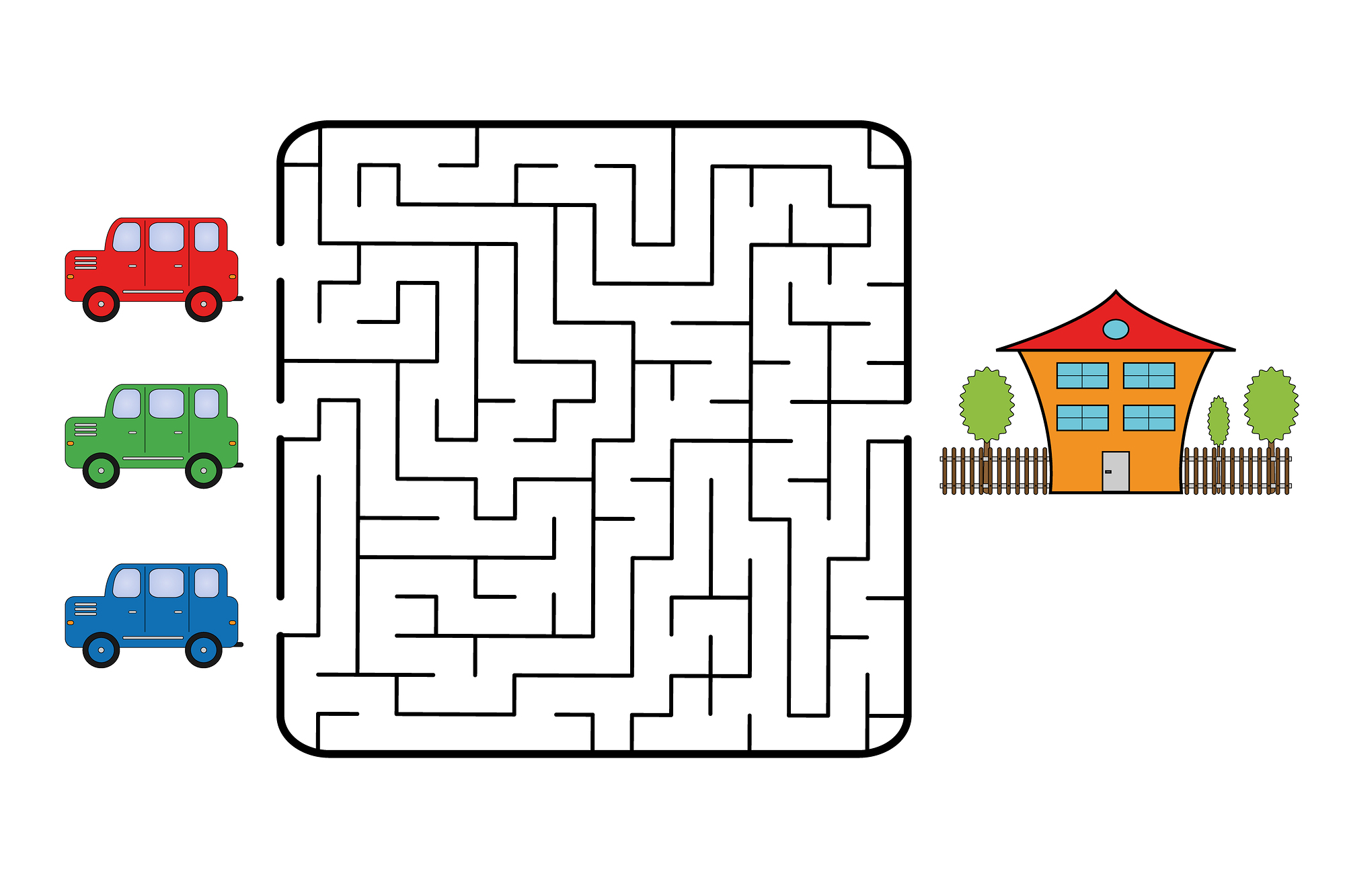 Easy Mazes. Printable Mazes for Kids. - Best Coloring Pages For Kids