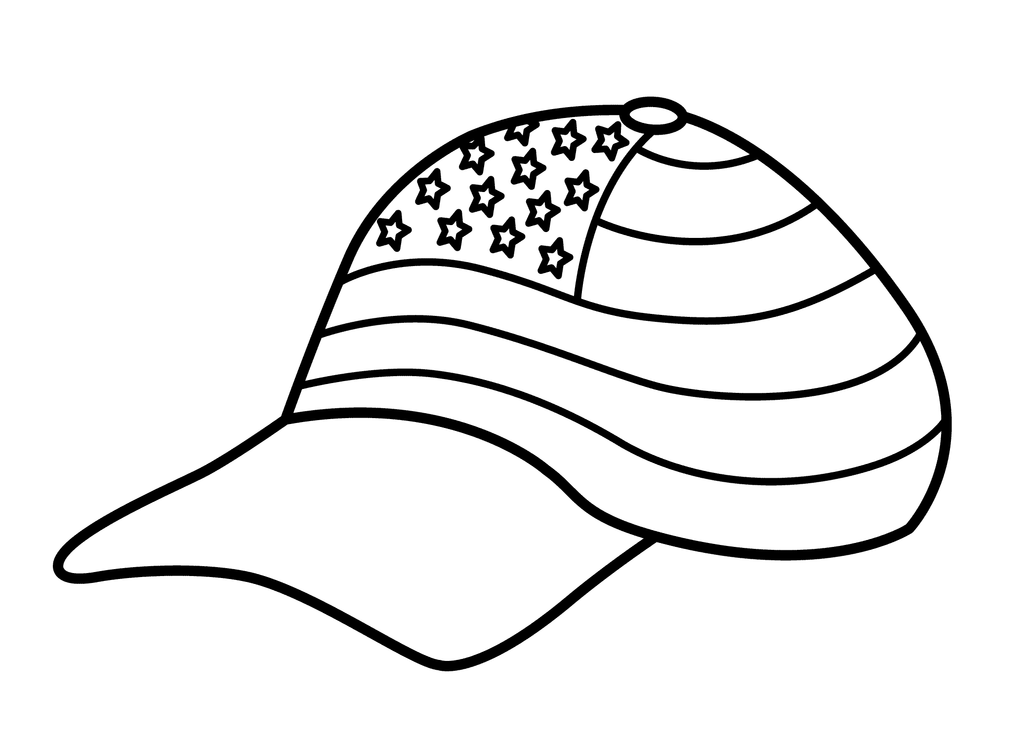 hat-coloring-coloring-pages