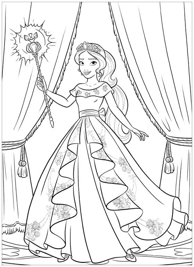 Elena Of Avalor Coloring Pages Best Coloring Pages For Kids