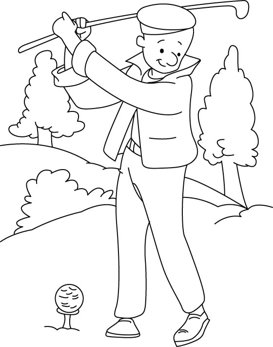 98 Golf Coloring Pages Printable  Images