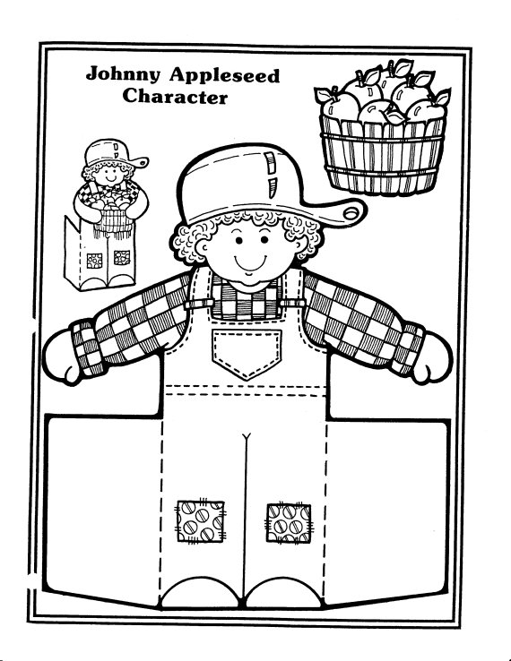 Johnny Appleseed Coloring Pages Best Coloring Pages For Kids